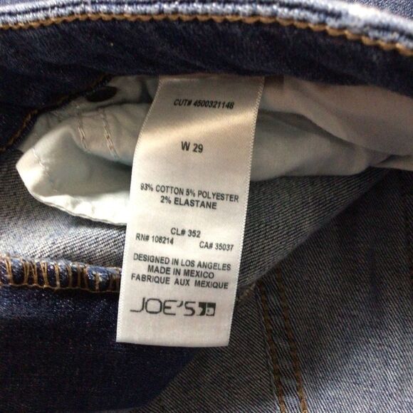 JOE’S jeans skinny ripped knees distressed blue denim medium waist mid rise  W29 - Picture 6 of 12